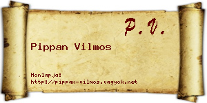 Pippan Vilmos névjegykártya
